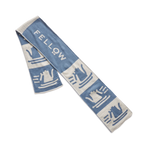 Fellow Ski Club Scarf - Fellow Ski Club Scarf - Ecru + Blue | Fellow