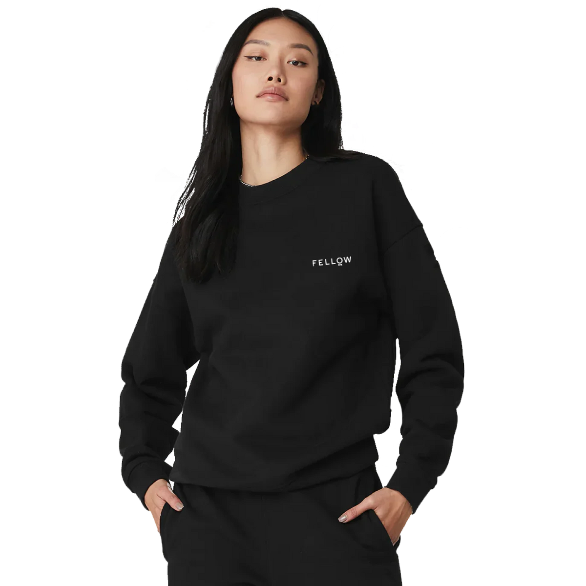 Fellow Logo Black Crew - Fellow Logo Black Crew - S / Black | Fellow