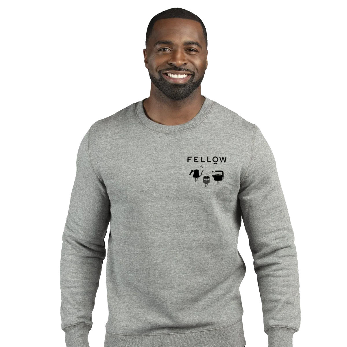 Fellow Logo Grey Crew - Fellow Logo Grey Crew - S / Grey | Fellow